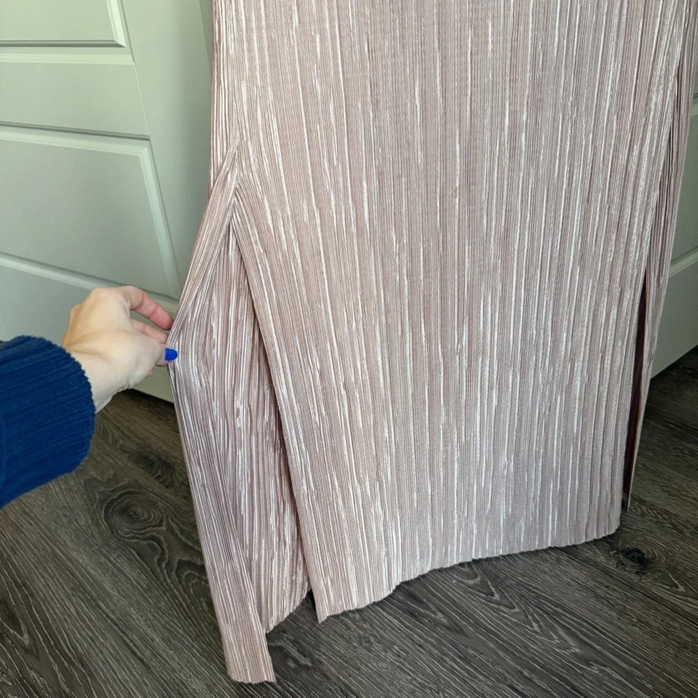 Boohoo Pleated Open-Front Duster Cardigan - Picture 6 of 9